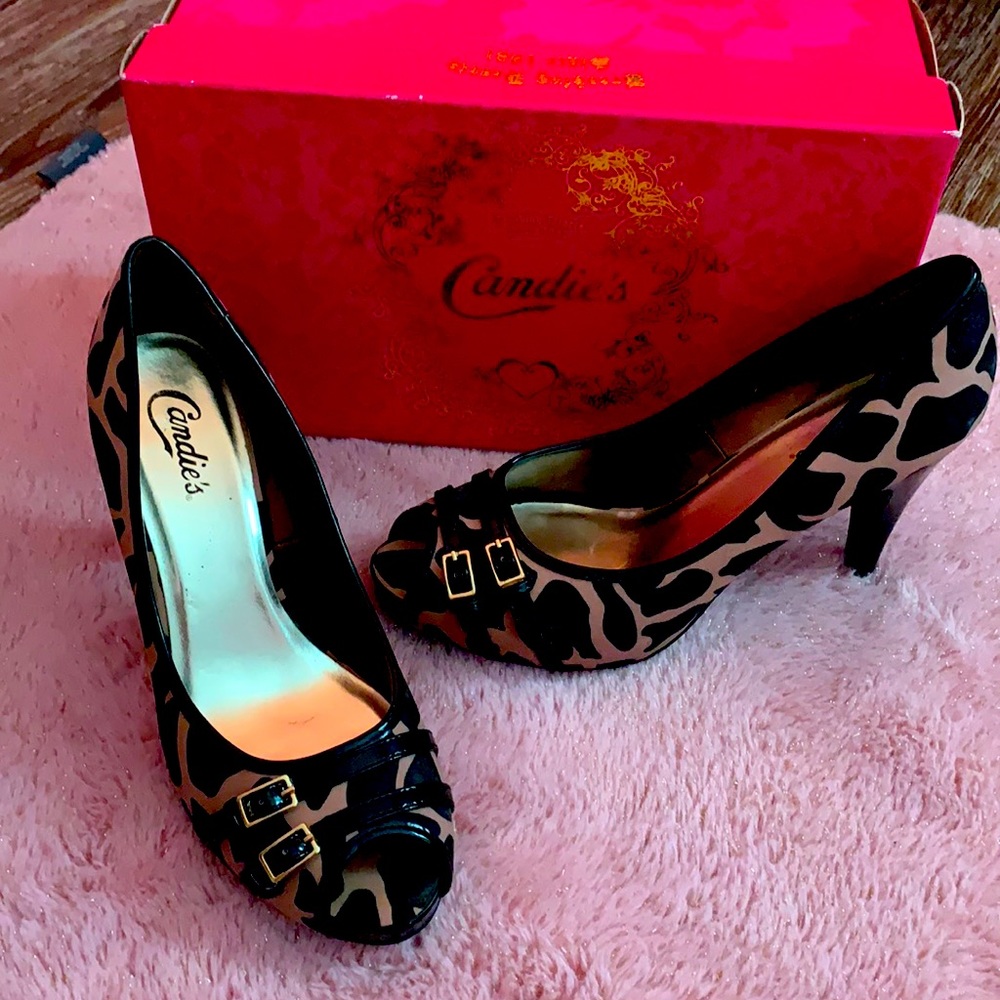 Candies’s Drue Print heels